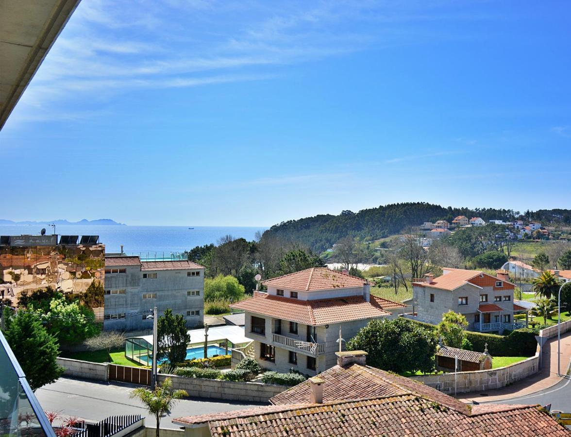 Precioso Apartamento Con Piscina En Sanxenxo Eksteriør billede