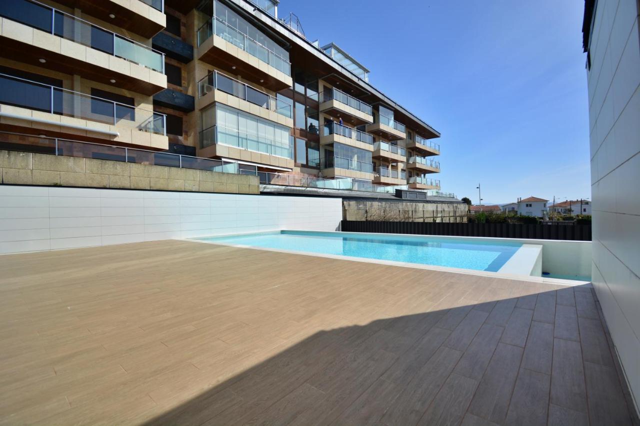 Precioso Apartamento Con Piscina En Sanxenxo Eksteriør billede